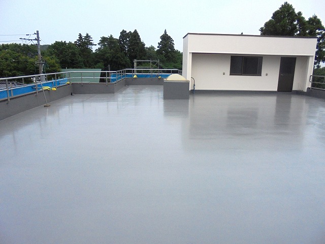 防水工事後の屋上の様子