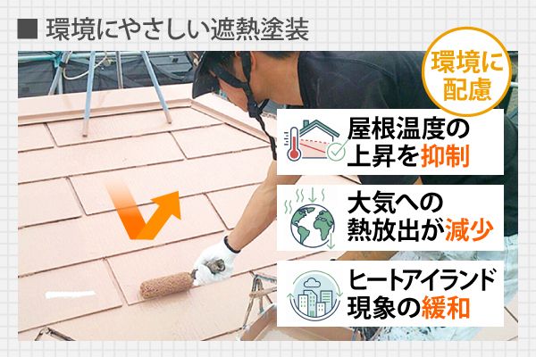 環境にやさしい遮熱塗装